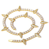 Men's Black Panther Same Style Zirconia Tennis Necklace #CHA195