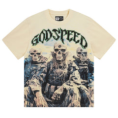 Godspeed Skeletons Pattern Printed T-Shirts #3032