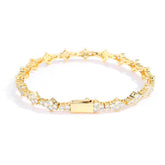 Men's Spring Clasp Zirconia Tennis Bracelet #CHA258