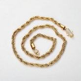 Men's Stainless Steel Diamond Buckle Necklace #CHA108