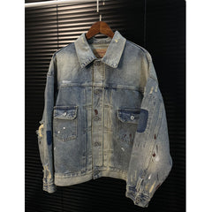 SAINT MICHAEL Flap Pockets Denim Jacket