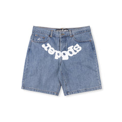Sp5der OG Logo Denim Short
