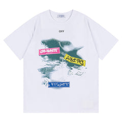 OFF WHITE Type Sticker black t-shirt