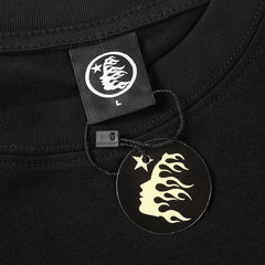 Hellstar print casual T-Shirt Black