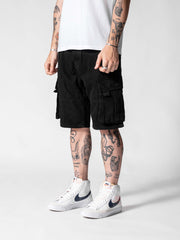Black Cargo Shorts II