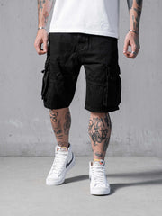 Black Cargo Shorts II