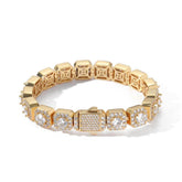 Men's Rock Candy Zirconia Cuban Bracelet #CHA174