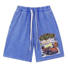 Godspeed Sports Car Pattern Shorts #8780