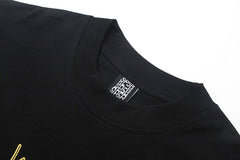 Sp5der Spider Web Print Gothic Punk T-Shirt Black