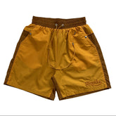 RHUDE Colorblock Embroidered Letters Shorts