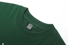 Sp5der Spider Web Print Gothic Punk T-Shirt Green