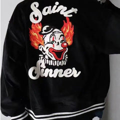 SAINT MICHAEL Joker embroidered corduroy jacket baseball uniform