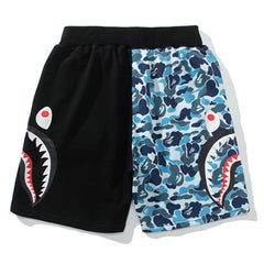 BAPE ABC Camo Side Shark Sweat Shorts