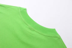 Sp5der Green Foam Printing High Weight T-Shirt Green