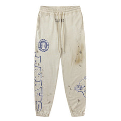 Saint Michael Logo Distressed Cotton Pant