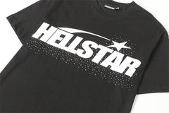 HELLSTAR Classic Lettering Rhinestone T-Shirt