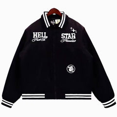 Hellstar  Embroidery Cotton Baseball Jacket