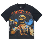 Godspeed Skeletons Champagne Racer T-Shirts #1016