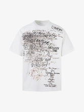 Graffiti Letter Print Oversized T-Shirt - 2417