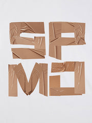 Original Tape Layered Letter Print T-shirt