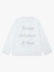 Portrait Print Long-sleeved T-shirt