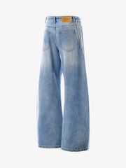 Washed Side Stripe Machete Jeans