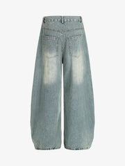 Washed Slub Machete Dye Jeans