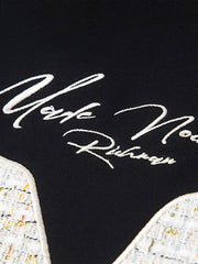 Street Letter Embroidery Simple Loose Hoodie