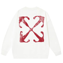 Off-White logo-print long-sleeve sweatshirt