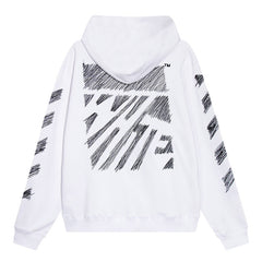 OFF-WHITE Diag Scribble Hoodie Oversize