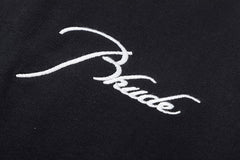 RHUDE logo-embroidered cotton sweatshirt
