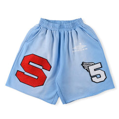 Sp5der Cut Sweatshort Vintage Blue