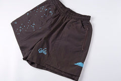 Sp5der Double Layer Shorts Brown