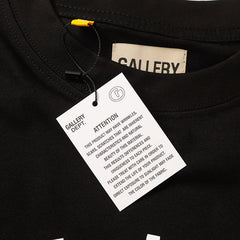 Gallery Dept Logo Printed T-Shirt Yellow Loose Fit