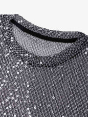 Glitter Niche See-through Mesh T-shirt