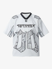 Jersey Style Snake Print T-Shirt - 2418