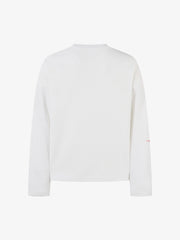 Letter Print Waffle Cross Long-sleeved T-shirt