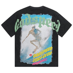 Godspeed Skeletons Surf club Printed T-Shirts #1056