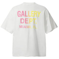 Gallery Dept. Paint-Splattered Logo-Print Cotton-Jersey T-Shirt