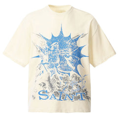 SAINT MICHAEL Skeleton print T-Shirts