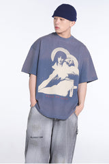 FEAR OF GOD Notre Dame Cathedral Painted Print T-Shirts