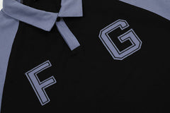 FEAR OF GOD Spliced FG patch embroidered POLO Shirt