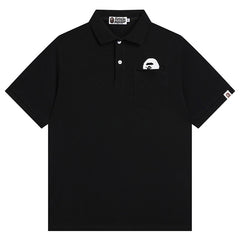 BAPE A BATHING Ape Head Logo Polo T-Shirt