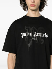 Palm Angels logo-print cotton T-shirts