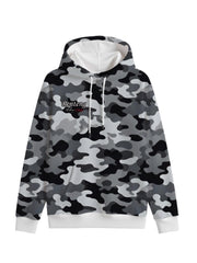 Camouflage Print Contrast Hoodie