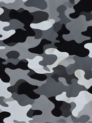 Camouflage Print Contrast Hoodie