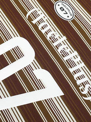 Letter Badge Number Print Striped Long Sleeve T-Shirt