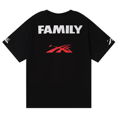 Hellstar Family Letter printed T-Shirt Black