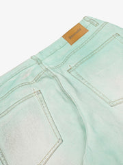 Distressed Handmade Luminous Mud-dyed Paint Jeans