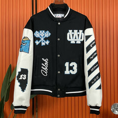 Off White Embroidered Jacket